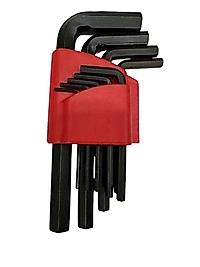 9 Parça Siyah Kısa Allen Seti (1.5-2-2.5-3-4-5-6-8-10 no)